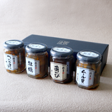 閲覧用【877608】煮貝4種セット(鮑・牡蠣・つぶ貝・ムール貝)【送料込】【常温商品】【化粧箱対応】